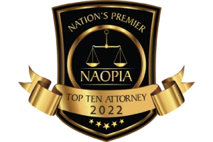 Nations Premier / Top Ten Attorney 2022 - Badge